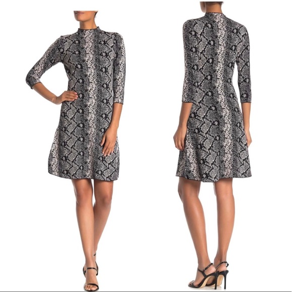 Nanette Lepore Dresses & Skirts - Nanette Lepore Snake Print fit & flare dress